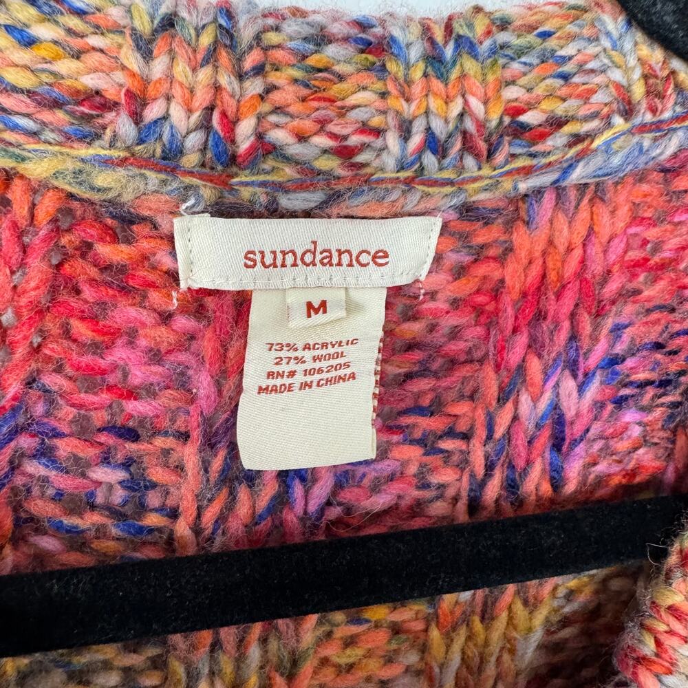 Sundance Pinebrook Multi-Colored Button Down Wool… - image 2